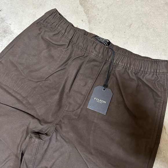 NWT FIlson Alaskan Guide Jogger Fast Track Brown Solid Lounge Pants Mens - Picture 3 of 6